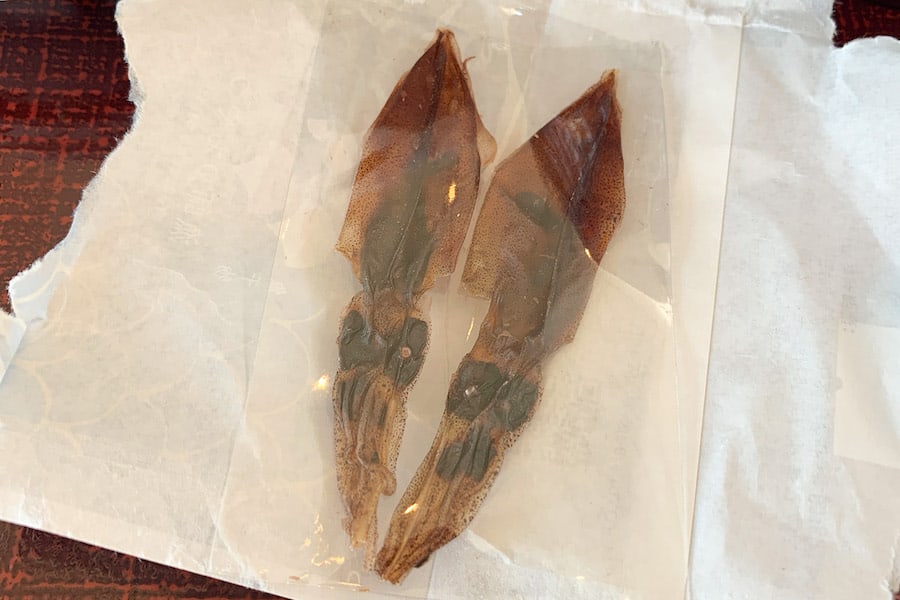 ホタルイカの素干し
