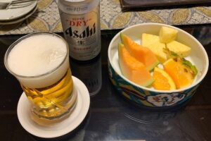 フルーツとビール