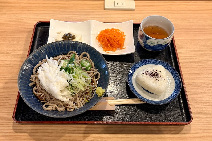 野々市市郷土資料館NoNoで食べられる手打ち蕎麦のランチセット